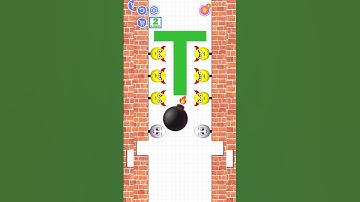 V4# Letter T draw to smash: Logic Puzzle | #shorts #shortsfeed #drawtosmash #gameshorts #2025shorts