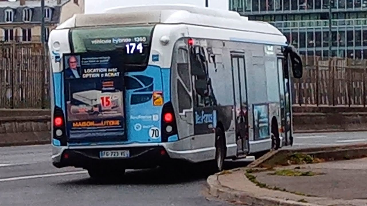 TRAJET EN HEULIEZ IDFM SUR LA 174 RATP😉 - YouTube