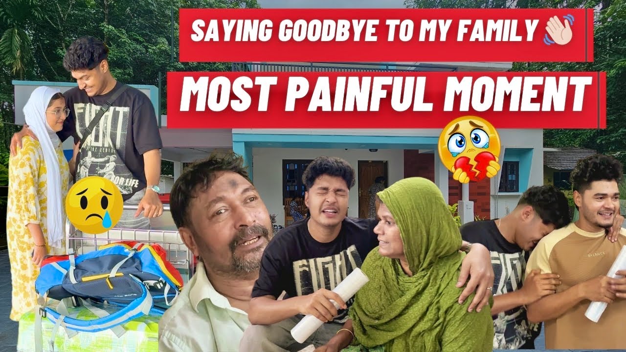 അവസാനമായി ഫാമിലിയോട് യാത്ര ചോദിച്ചപ്പോൾ ✈️💔വീട്ടിലെ അവസാന വ്ലോഗ് | to dubai