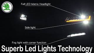 Škoda Superb Led Matrix Light Technology, Škoda Crystal Lighting