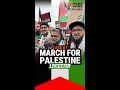 Cage international at march for palestine  leicester