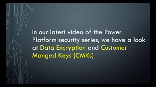 Power platform security (8.1)