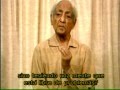 Krishnamurti, el pasado y los problemas