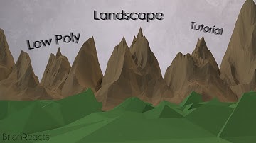 Low Poly Landscape Speed Art | Cinema 4D