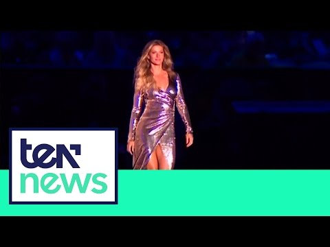 Vídeo: Jornalistas elogiaram os seios de Gisele Bündchen