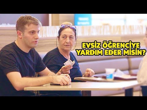 EVSİZ KALAN ÖĞRENCİYE YARDIM EDER MİSİN? SOSYAL DENEY