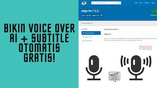 Cara Bikin Voice Over MP3 untuk Script Video + Auto Subtitle SRT dengan Edge TTS (Gratis)