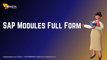 SAP Full Form || SAP Modules Full Form|| What is SAP  || SAP Training || Ambikeya
