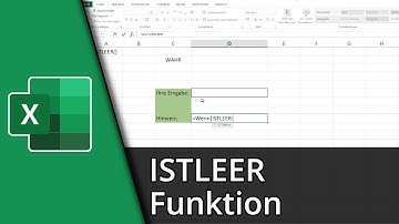 Excel IstLeer Funktion | =ISTLEER() ✅ Tutorial