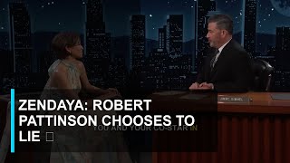 Zendaya: Robert Pattinson Chooses to Lie 😂 #zendaya #oscars #interview