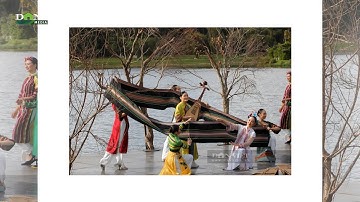 Du khách, người dân mãn nhãn xem trình diễn trang phục thổ cẩm Tây Nguyên bên hồ Xuân Hương