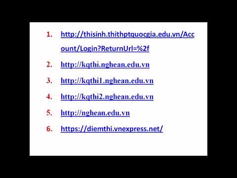 Website tra cứu điểm thi THPT Quốc Gia 2020, link website bên dưới phần mô tả