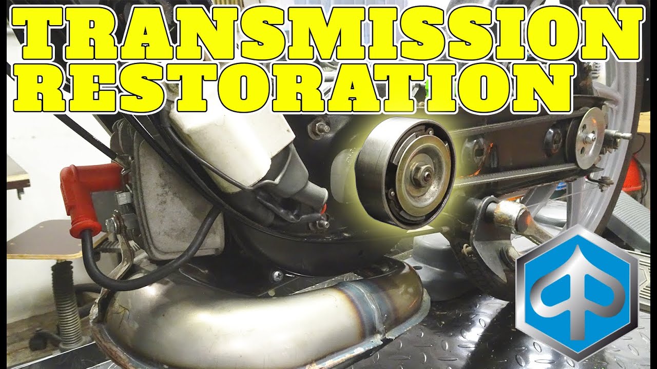 Восстановление трансмиссии и тестовая поездка на Vespa Piaggio Ciao 65CC