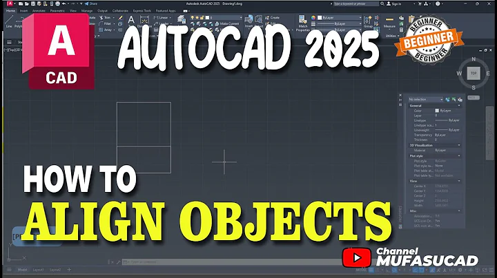 AutoCAD 2025 How To Align Objects
