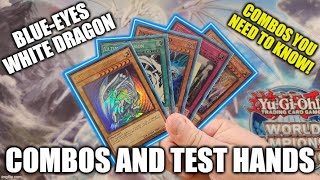 HOW TO PLAY A BLUE-EYES WHITE DRAGON DECK! COMBOS AND TEST HANDS! (AUGUST 2023) YUGIOH!