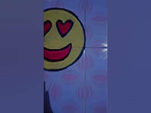 emoji panting on wall... 🎨🧱 #art #youtubers #drawing #life # ...