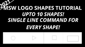 MSW LOGO SHAPES TUTORIAL!||10 SHAPES||2021