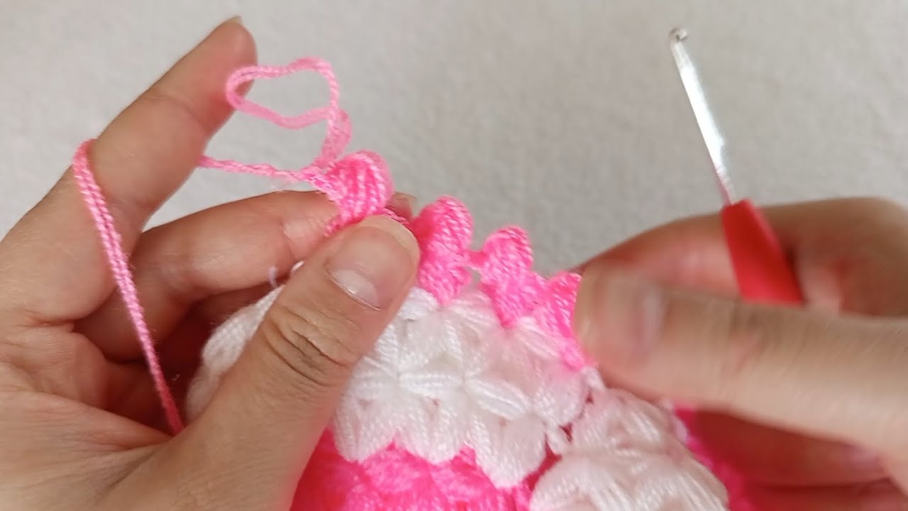 Liflerinizi bu teknikle bitirin farkı görün ✔️kenar oyası yapımı #örgü #lif #crochet #kenaroyası 