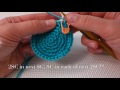How to Single Crochet a Perfect Round Circle - with Subtitles - no Sound
