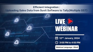 Efficient Integration: Uploading Sales Excel Data from Suvit  to Tally (Multiple GST with Item).