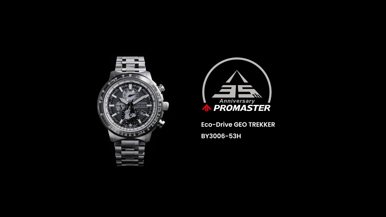 PROMASTER | Eco-Drive GEO TREKKER BY3006-53H - YouTube