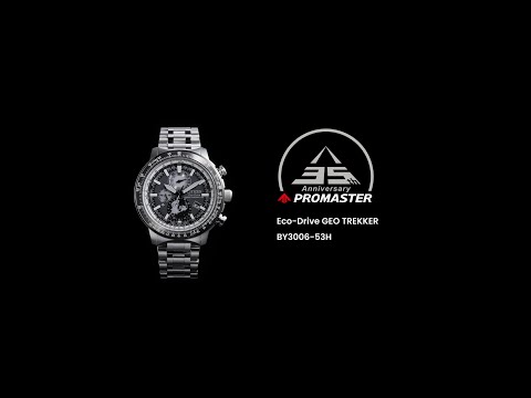 PROMASTER | Eco-Drive GEO TREKKER BY3006-53H - YouTube