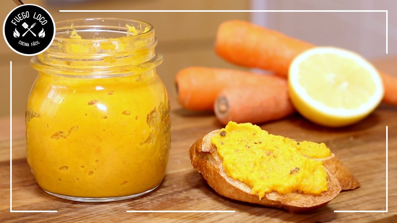 Este PATÉ de ZANAHORIA está MÁS BUENO que el HUMMUS | Fácil, Vegano y Rápido)