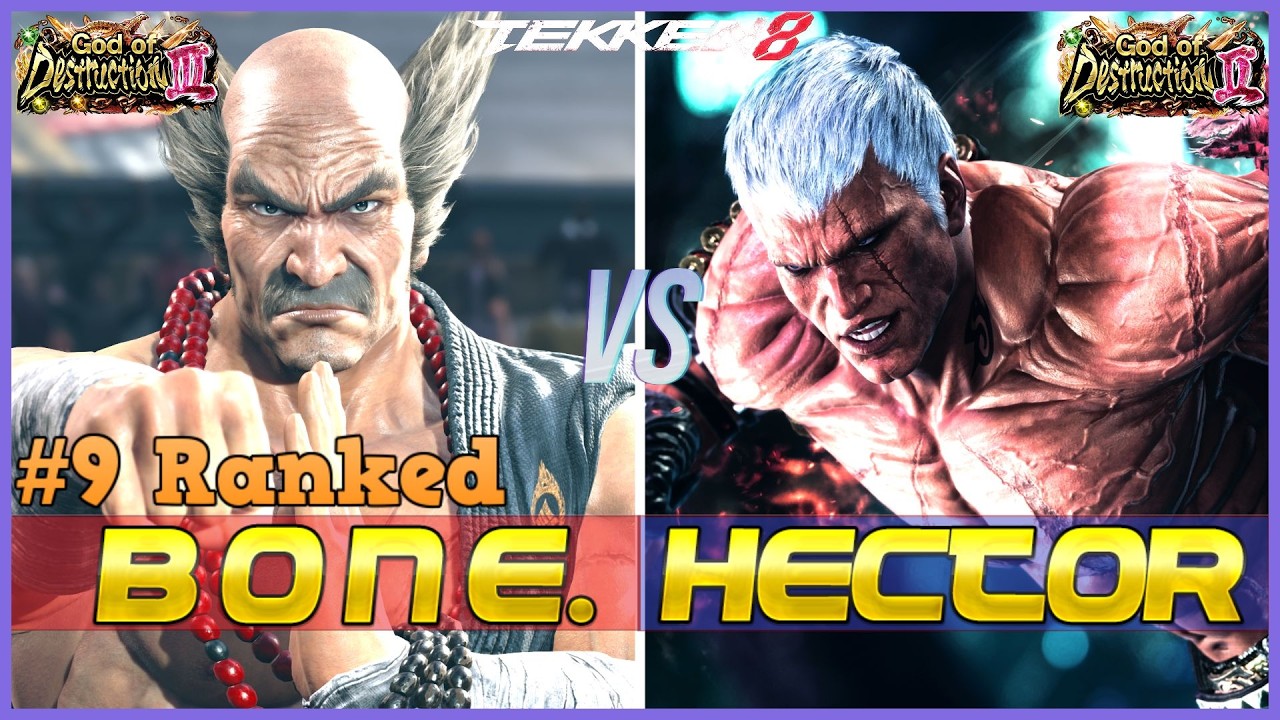 T8 ▰ HECTOR (Bryan) Vs IRON BONE (#9 Ranked Heihachi) ▰ Tekken 8 High Level Gameplay