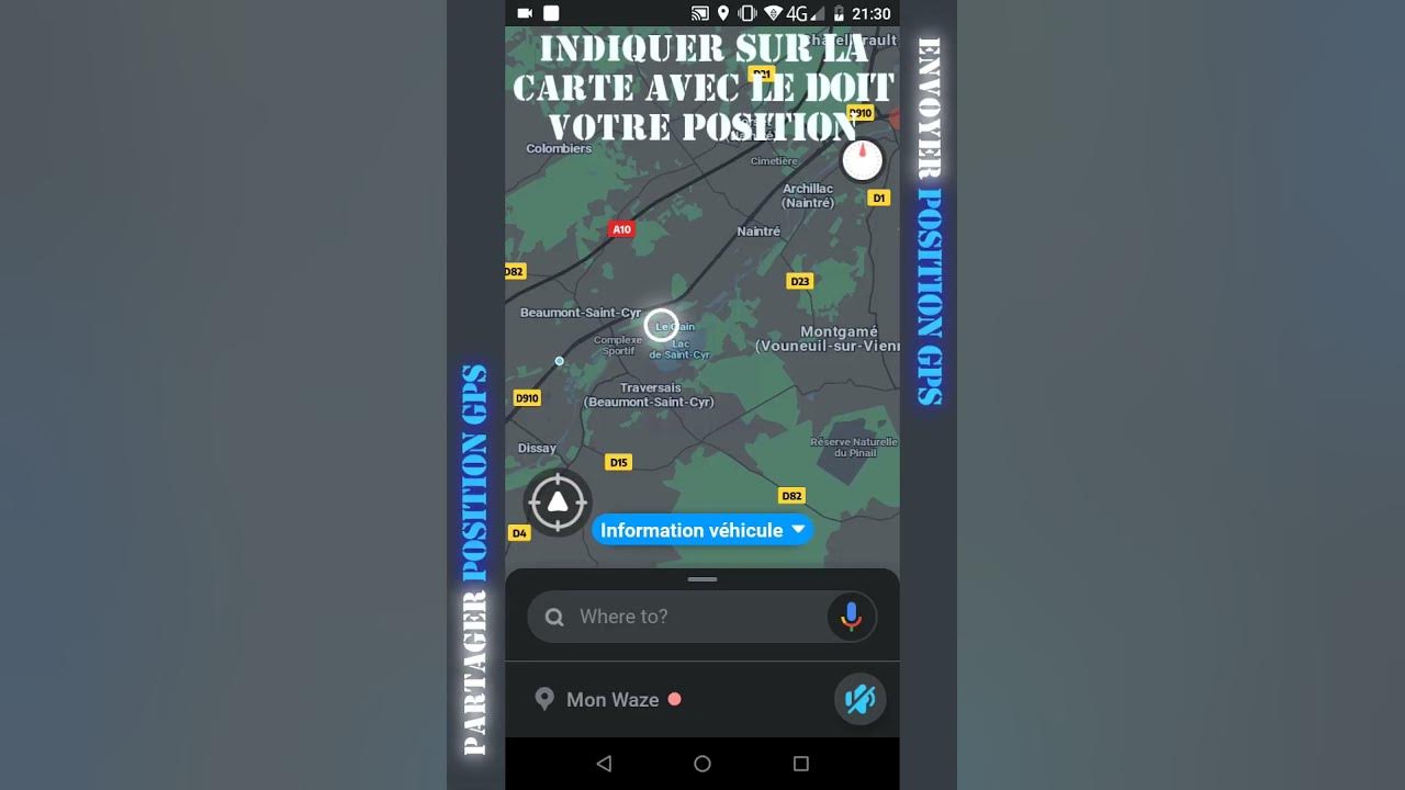 Itinéraire Waze, comment partager sa position avec l