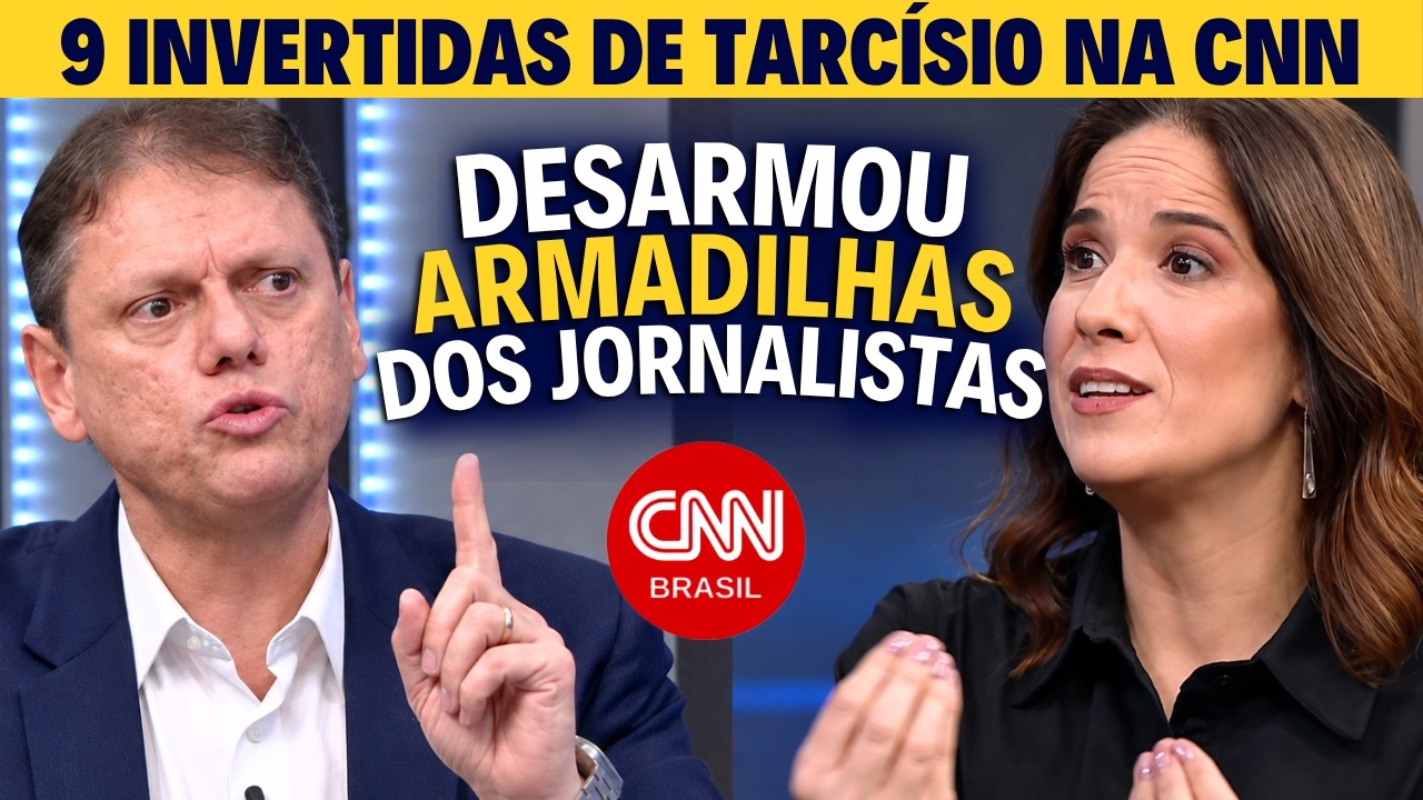9 VEZES que Tarcísio fez os Jornalistas se ARREPENDEREM da Pergunta na CNN