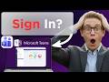 كيفية تسجيل الدخول إلى مايكروسوفت تيمز تم اختباره