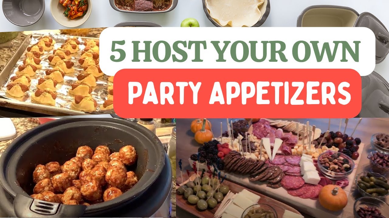 5 EASY APPETIZERS To Make For Your Next Party | Party Plan & Prep