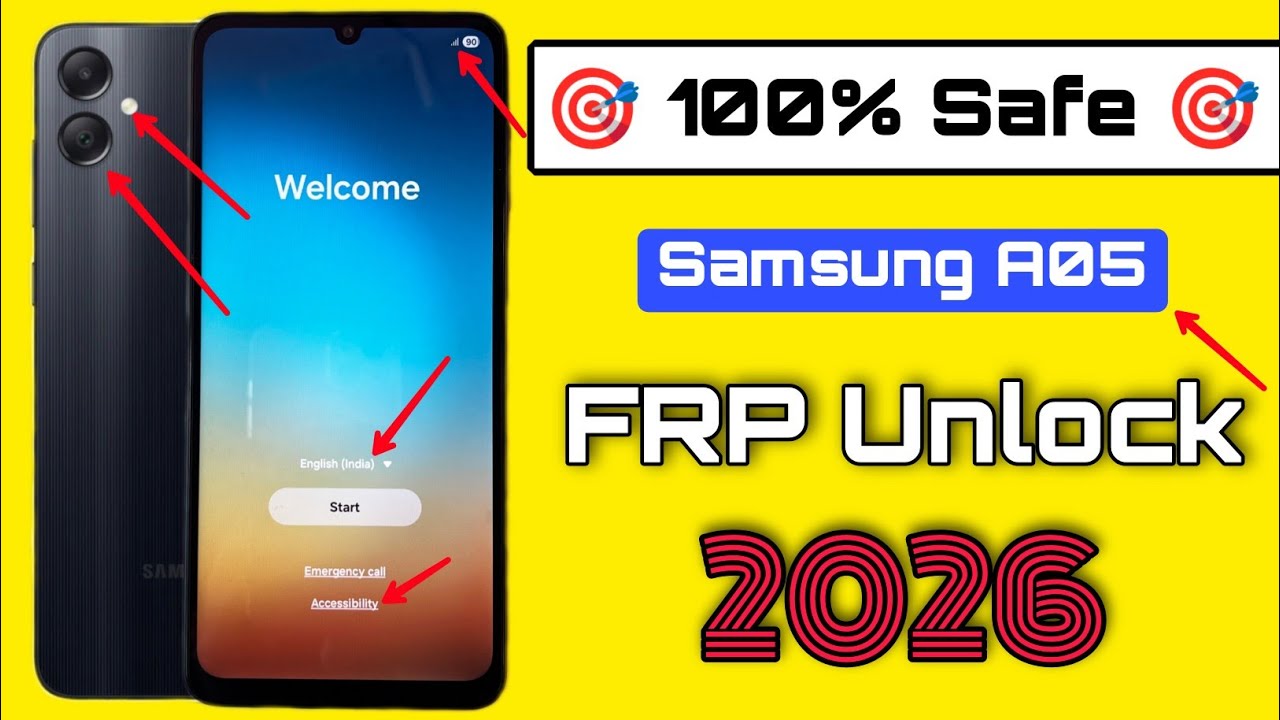 Samsung A05 FRP Bypass 2026 With Pc Android 15/14 || No Need TalkBack | Samsung Frp Bypass 2026