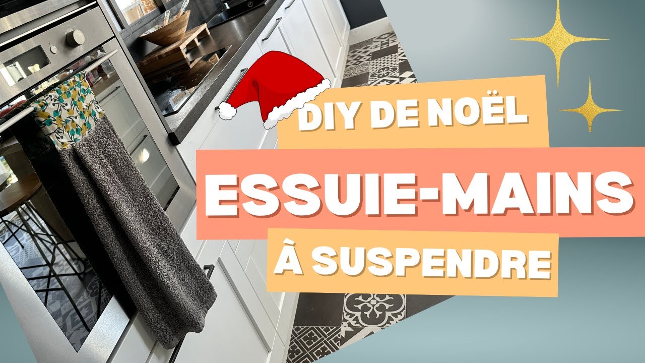 DIY Essuie-Mains Suspendu | Tuto Couture Facile et Rapide pour Débutants 🎄✂️