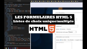 #19 Les formulaires HTML5 de zéro : case à cocher, bouton radio, liste déroulante [ cours HTML ]