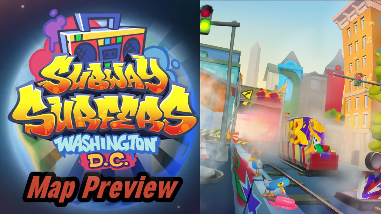 Subway Surfers Washington 2025 Map Preview