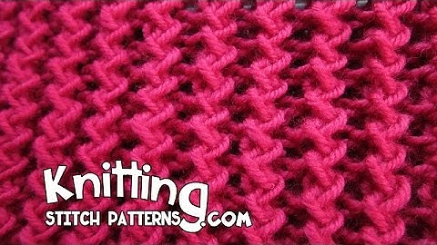 [Knitting Stitch Patterns · Dec 15, 2014] Zig Zag Rib Stitch