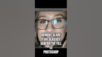 REMOVE GLARE from GLASSES! GENERATIVE FILL in PHOTOSHOP