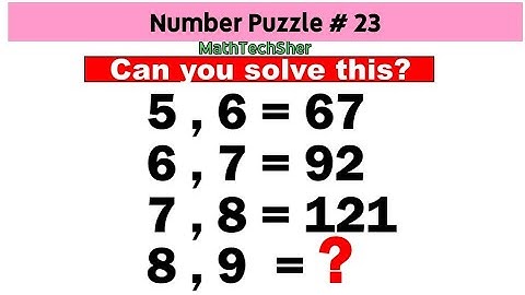 Mind-Blowing Number Puzzle  #23 |  Can You Solve It? #mathpuzzle #brainteaser #iqchallenge #mathquiz