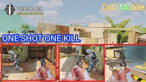 ONE SHOT ONE KILL | FIRING RANGE | Full Gameplay | CoD Mobile