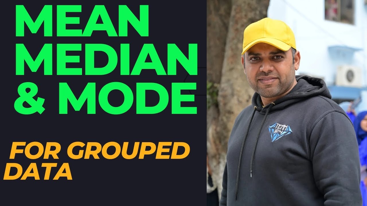 Mean Median and Mode for Grouped Data. - YouTube