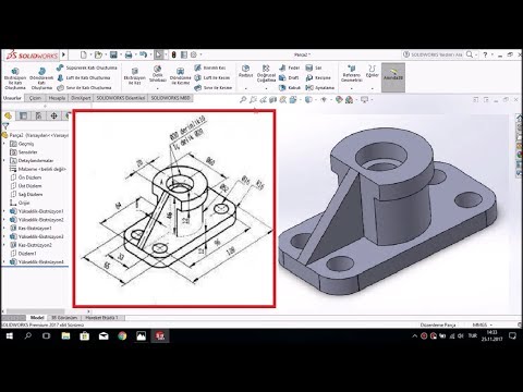 Her Tasarımcının Mutlaka Çizdiği Parçayı Çizdik (SolidWorks Örnek Çizim)