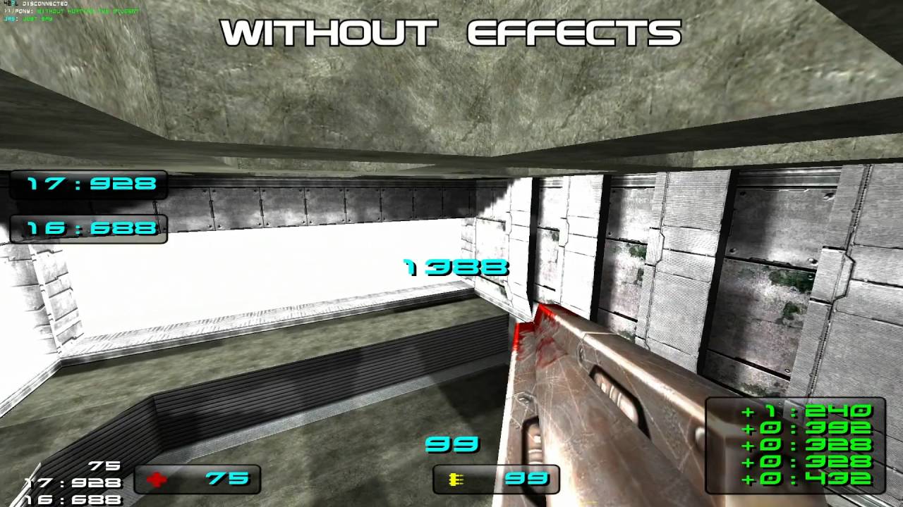 DeFRaG InGame rendering effects test (ABUSED)