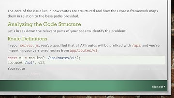 Understanding 404 Errors in Node.js Express API Versioning
