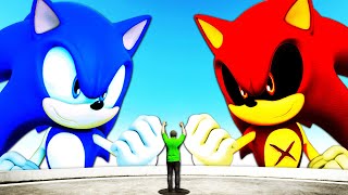 FIRE SONIC vs ICE SONIC (GTA 5)