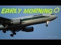 Alitalia A330 early morning arrival at Rome from Rio de Janeiro