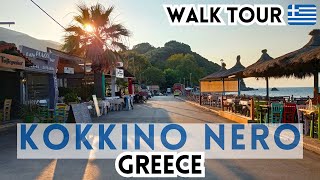 KOKKINO NERO - Magical place in Greece Walk Tour 4K. Magiczne miejsce w Grecji