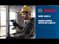 Bosch gsr 185li professional cordless drill  driver with metal chuck  brushless motor