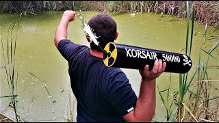 ☢️Corsair 50,000 in a small lake.💦Incredibly powerful explosions. Interesting experiments