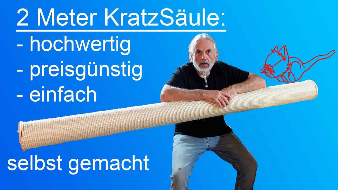 2-Meter Kratzsäule selber bauen